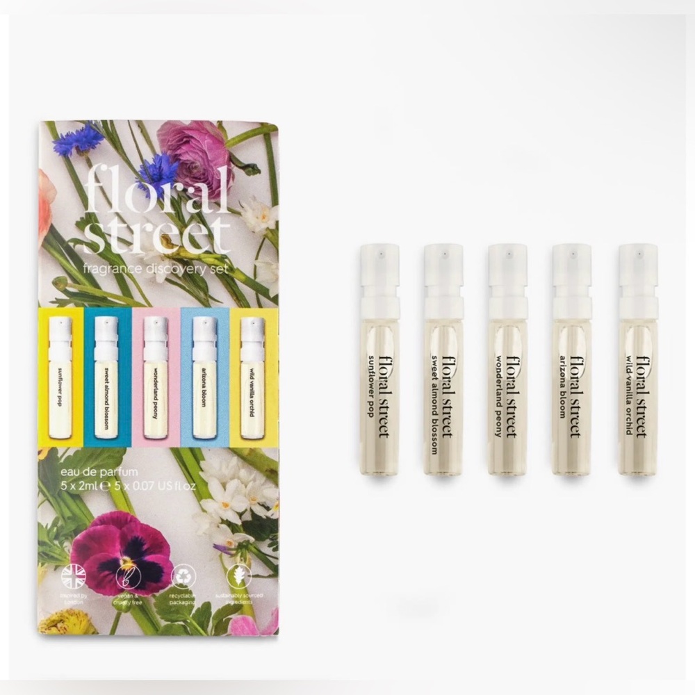 FLORAL STREET Fragrance Discovery Set of 5, Best-Selling! BNIB